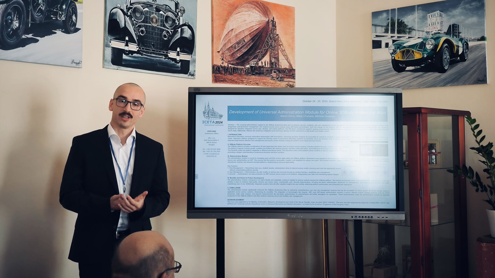 ICETA conference presentation connected to master's degree studies